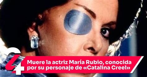 Fotografía de María Rubio caracterizada como Catalina Creel con su característico parche