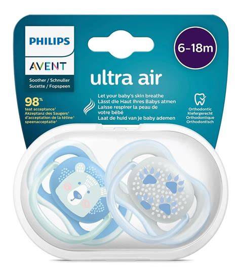 Chupete Ultra Air Philips Avent en uso por un bebé
