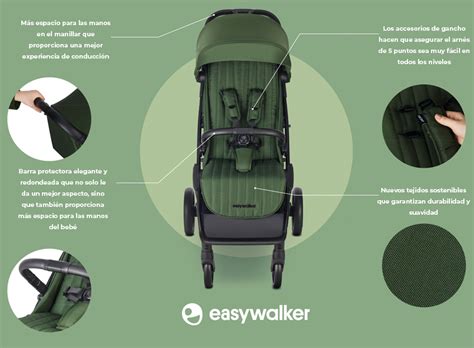 Easywalker Jackey 2 XL con sistema de plegado automático en acción