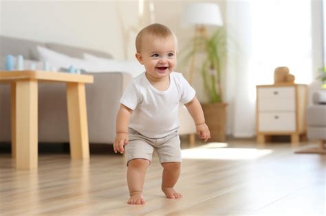 Imagen de un bebé dando sus primeros pasos con zapatos Attipas, destacando la flexibilidad y diseño.