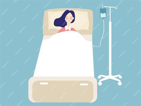 Ilustración de una mujer en reposo después de un procedimiento médico
