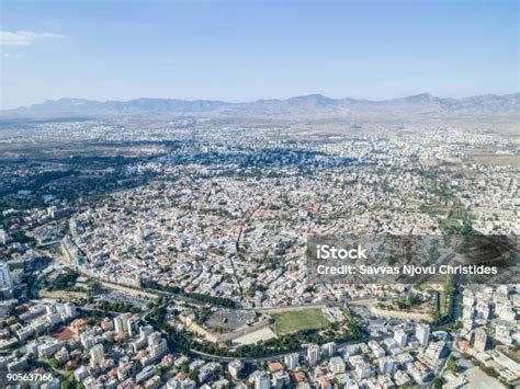Vista aérea de las murallas venecianas de Nicosia