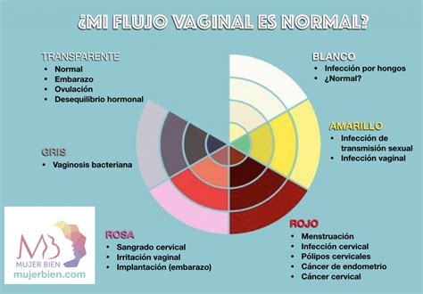 Gráfico comparativo: Diferencias visuales entre flujo vaginal normal y tapón mucoso