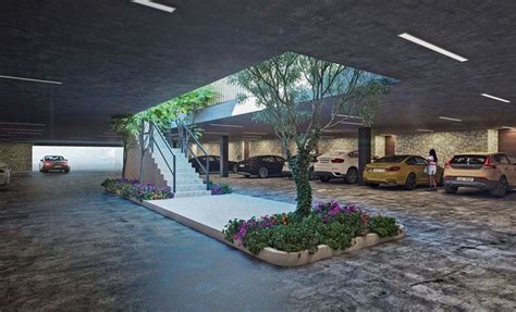 Plaza de garaje espaciosa y moderna en un parking subterráneo