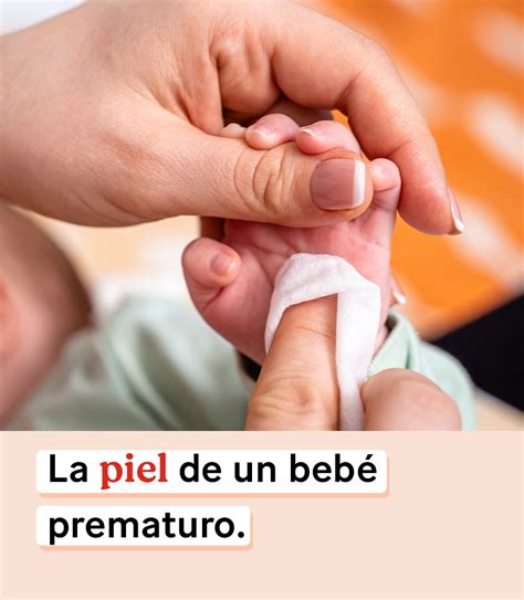 Foto detallada de la piel de un bebé prematuro