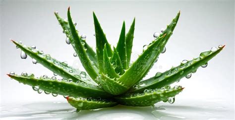 Planta de aloe vera con sus hojas carnosas y un vaso de jugo transparente.