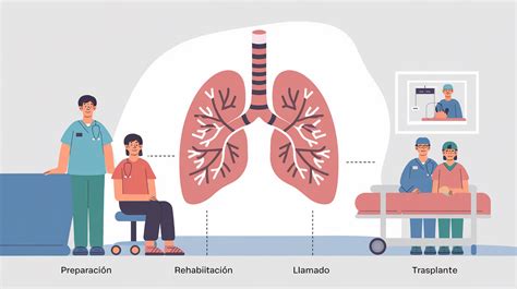 Esquema de las indicaciones de trasplante pulmonar según la edad
