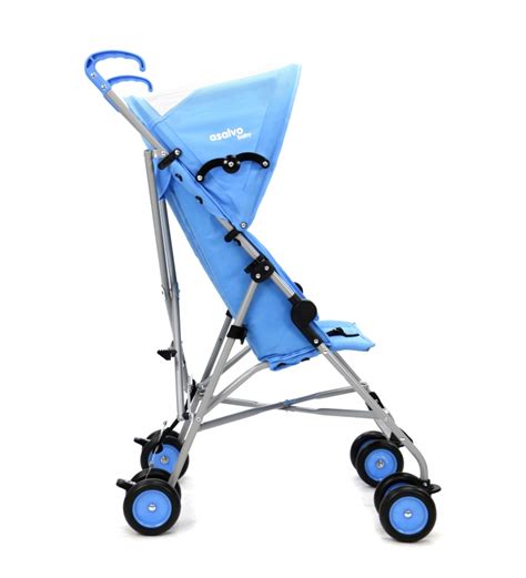 Silla de paseo Asalvo Moving en color azul, vista lateral