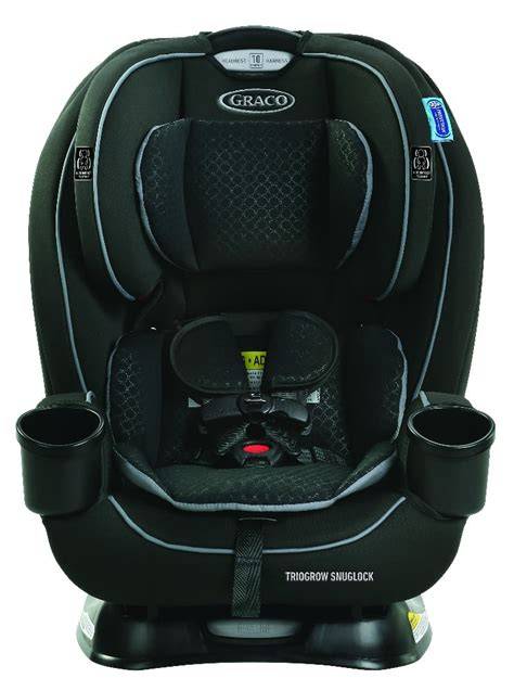 fotografía de la silla de coche Graco TrioGrow SnugLock en sus diferentes modos de uso (orientación hacia atrás, hacia adelante y elevador)