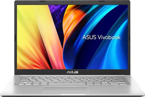 Esquema visual que muestra un portátil ASUS indicando la ubicación de la etiqueta del modelo y la pantalla de información del sistema