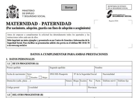 Documentos necesarios para tramitar la baja por maternidad/paternidad en España