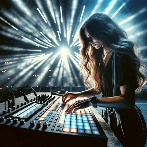 Una imagen abstracta que represente la música electrónica y la estética de Fangoria