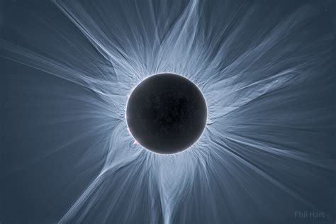 Imagen de la corona solar durante un eclipse total