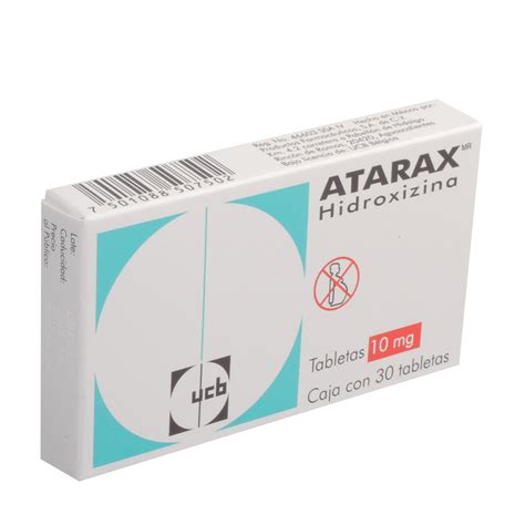 Esquema de las contraindicaciones clave del Atarax en un diagrama sencillo