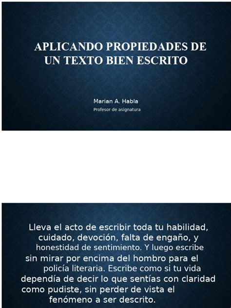 Infografía sobre las propiedades de un texto bien escrito