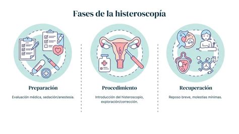 esquema del procedimiento de histeroscopia