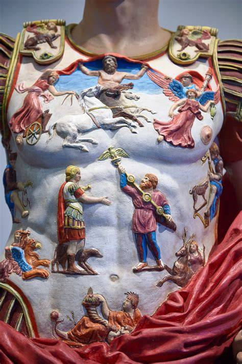 Detalle de la coraza del Augusto de Prima Porta
