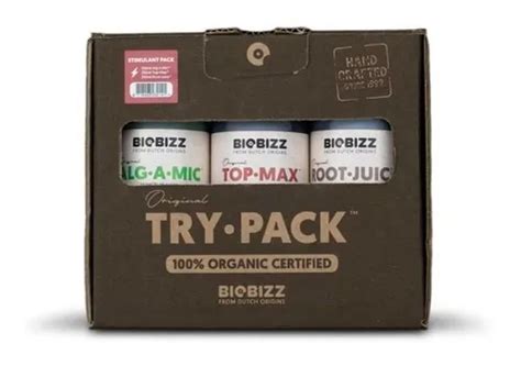 Imagen del pack Biobizz Try-Pack Stimulant con sus tres componentes