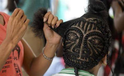 Esquema de las trenzas utilizadas como mapas de escape en la esclavitud