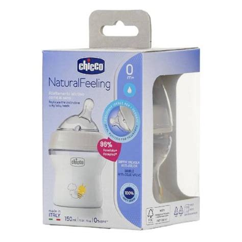 Esquema de la doble válvula anticólicos del biberón Chicco Natural Feeling