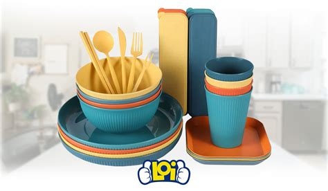 Set de vajilla infantil fabricada en fibra de trigo y bambú