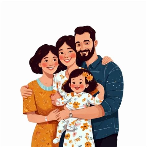 Ilustração de um casal e seus filhos, simbolizando a estrutura familiar e a herança.