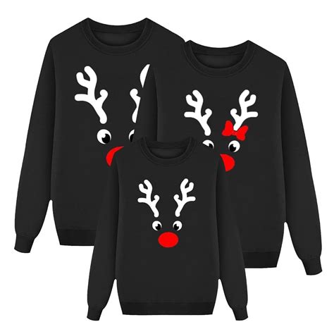 Colección de jerséis y sudaderas navideñas infantiles con motivos festivos