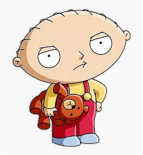 Stewie Griffin, el bebé genio de Padre de Familia, con su osito Rupert