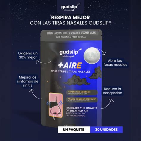 Tiras nasales Gudslip y su material transpirable