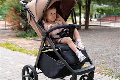 Foto de familia o bebé sonriendo en una silla de paseo Nurse