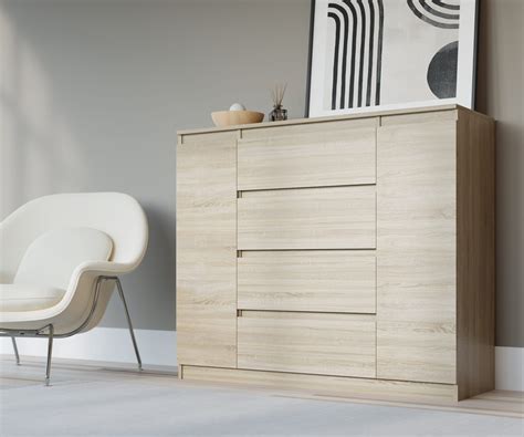 Cómoda-cambiador modular con opciones de puertas y cajones