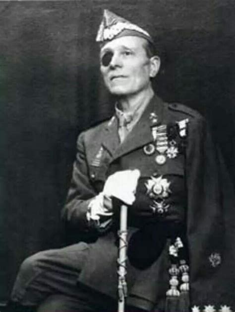 Ilustración histórica de José Millán Astray, fundador de la Legión Española.