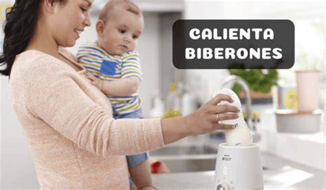 Esquema de un calienta biberones en funcionamiento