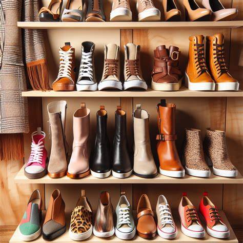 Variedad de zapatos con tacón chupete en diferentes estampados y materiales