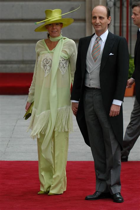 Fotografía de la Infanta Pilar de Borbón junto a su yerno José Miguel Fernández Sastrón.