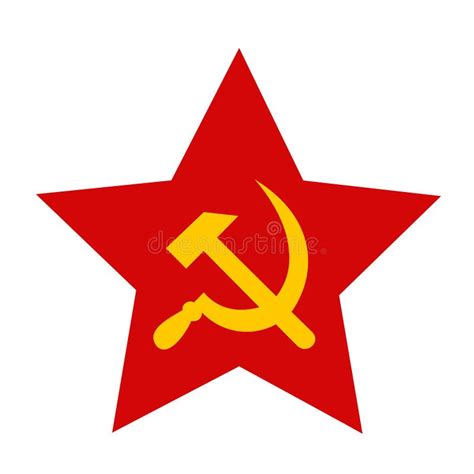 Símbolos del comunismo: hoz y martillo, estrella roja