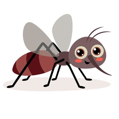 Ilustración de mosquitos y un bebé