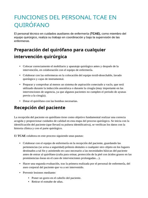 infografía de las funciones principales del TCAE en pediatría oncológica