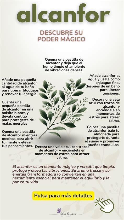 infografía sobre las precauciones de uso del alcanfor, destacando la inflamabilidad y la toxicidad en pastillas