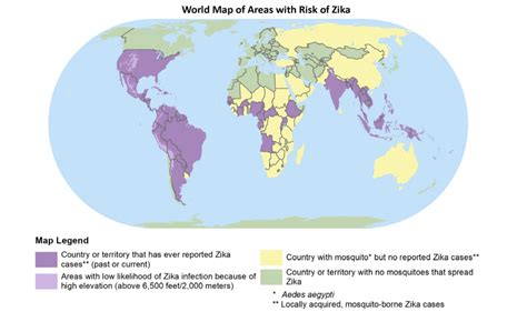 Mapa de propagación del virus Zika en Sudamérica