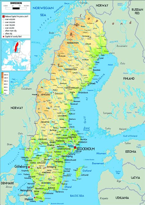 Mapa de Suecia destacando su liderazgo en seguridad vial infantil