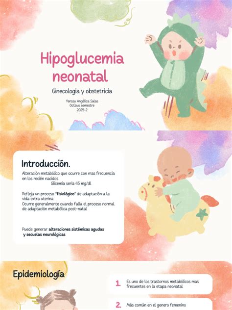 gráfico de barras sobre la incidencia anual de hipoglucemia neonatal persistente