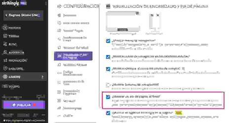 Captura de pantalla del editor de Strikingly mostrando las opciones de cambio de color de texto
