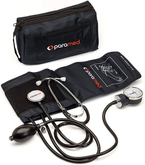 Esfigmomanómetro aneroide manual con brazalete y fonendoscopio