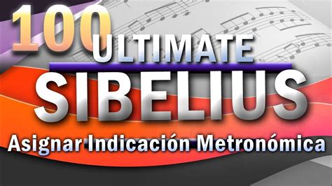Interfaz de Sibelius 8 mostrando cómo insertar una indicación metronómica