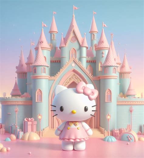 Fachada exterior del Hotel Castillo Hello Kitty