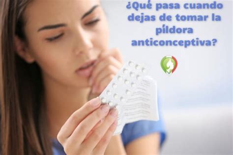 infografía sobre los métodos para dejar de tomar la píldora anticonceptiva