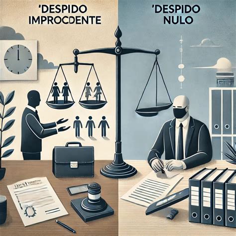 Gráfico comparativo de indemnizaciones por despido improcedente y nulo