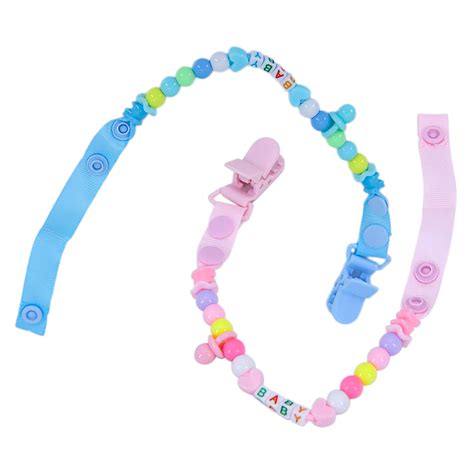 Cadena para chupete con clip de sujeción a la ropa