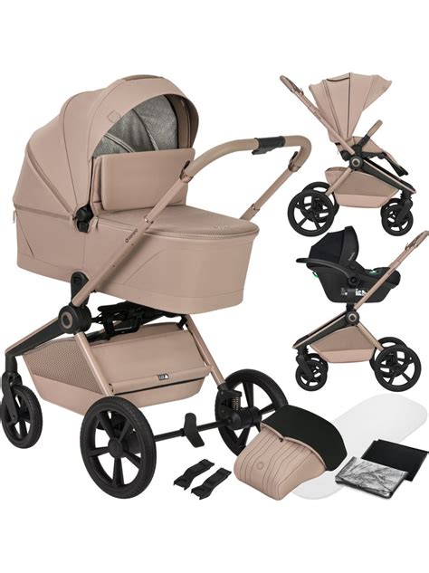 Foto: Cochecito de bebé multifunción con capazo y silla de coche Grupo 0+